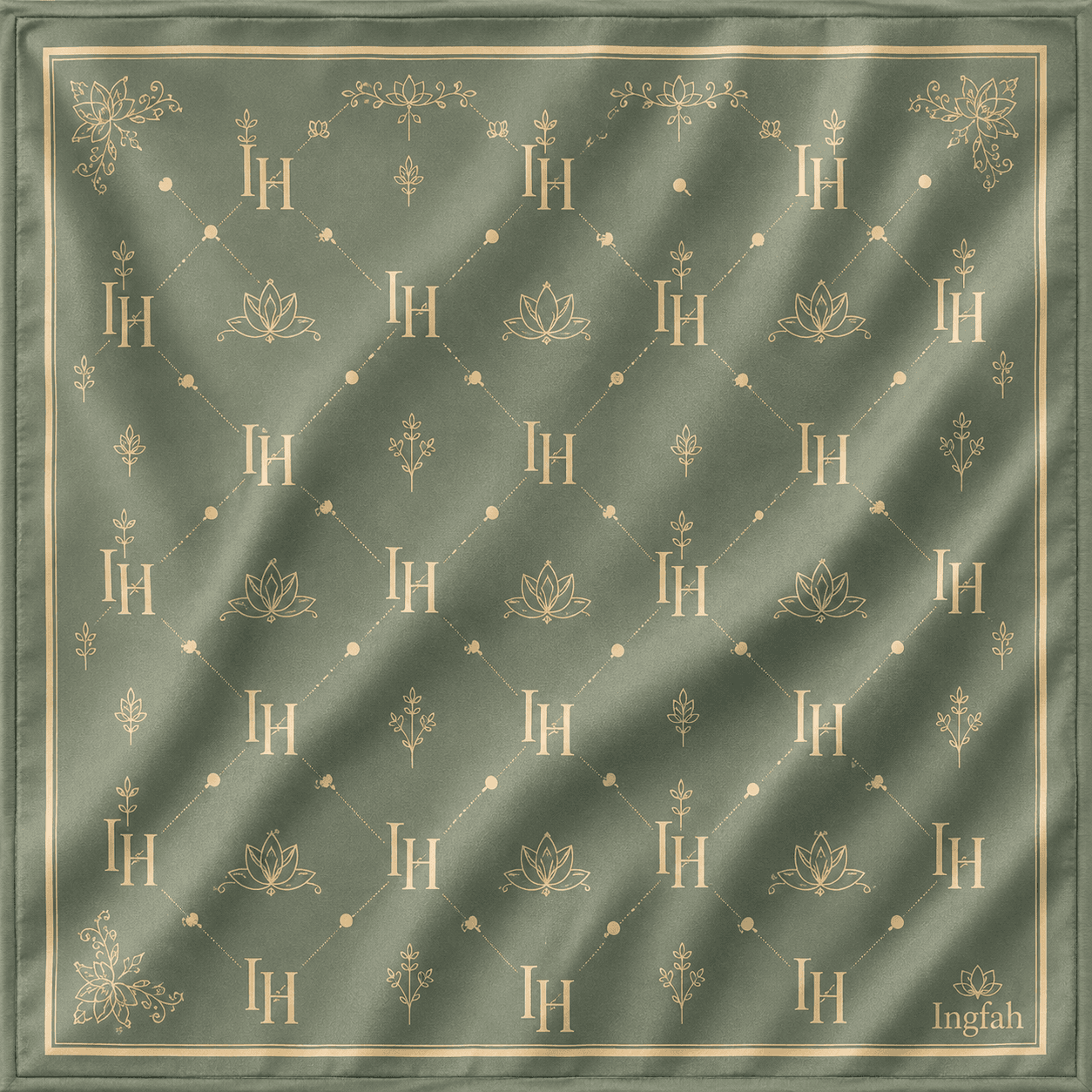 Sage Green - 100% Mulberry silk scarf